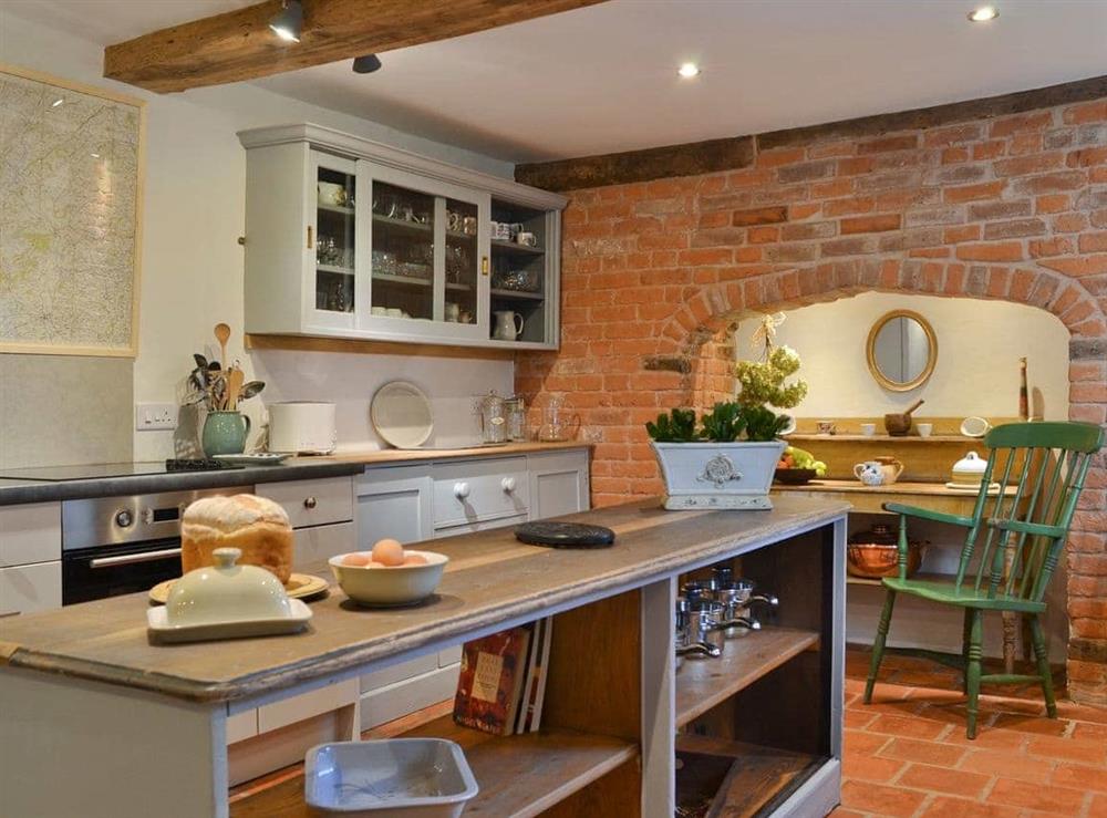 Lovely heritage features in kitchen at Friary Cottage in Ludlow, Shropshire