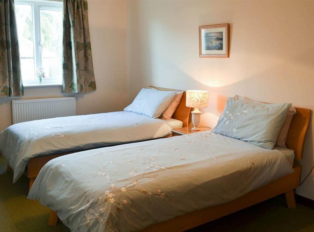 Cosy twin bedroom at Friarystone Cottage in Bamburgh, Northumberland., Great Britain
