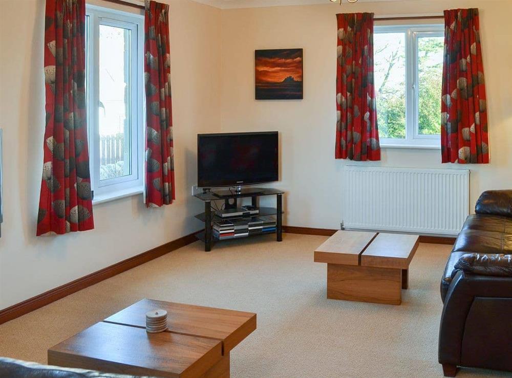 Spacious living room at Friarystone Cottage in Bamburgh, Northumberland., Great Britain