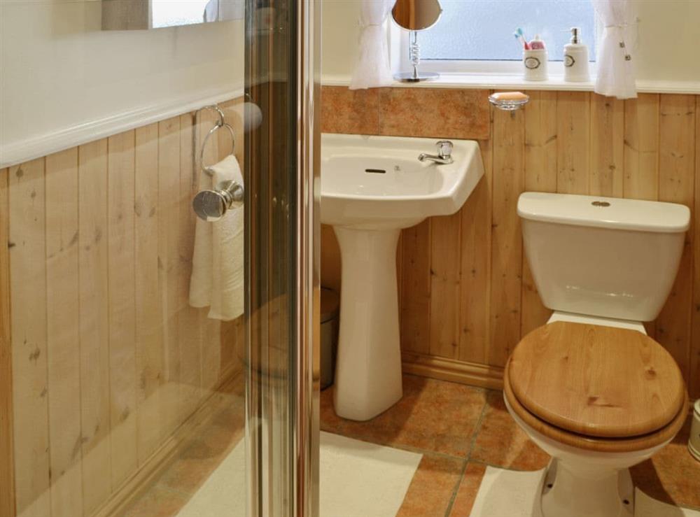 Shower room at Friendship Cottage in Whitby, North Yorkshire
