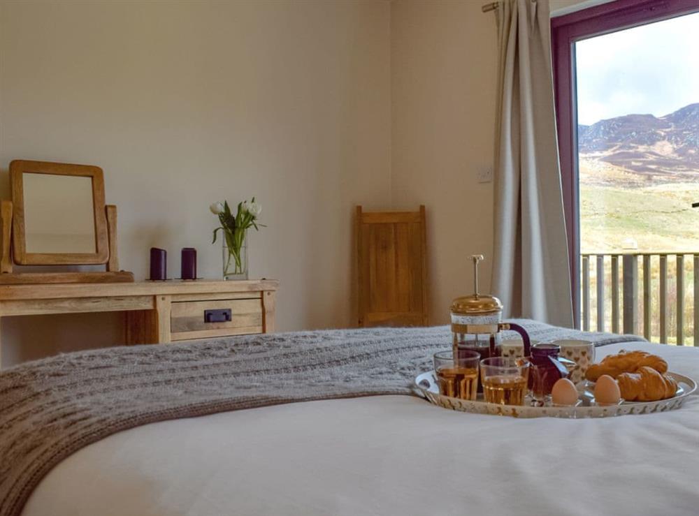 Attractive double bedroom at Frith View in Glengoulandie, near Aberfeldy, Perthshire