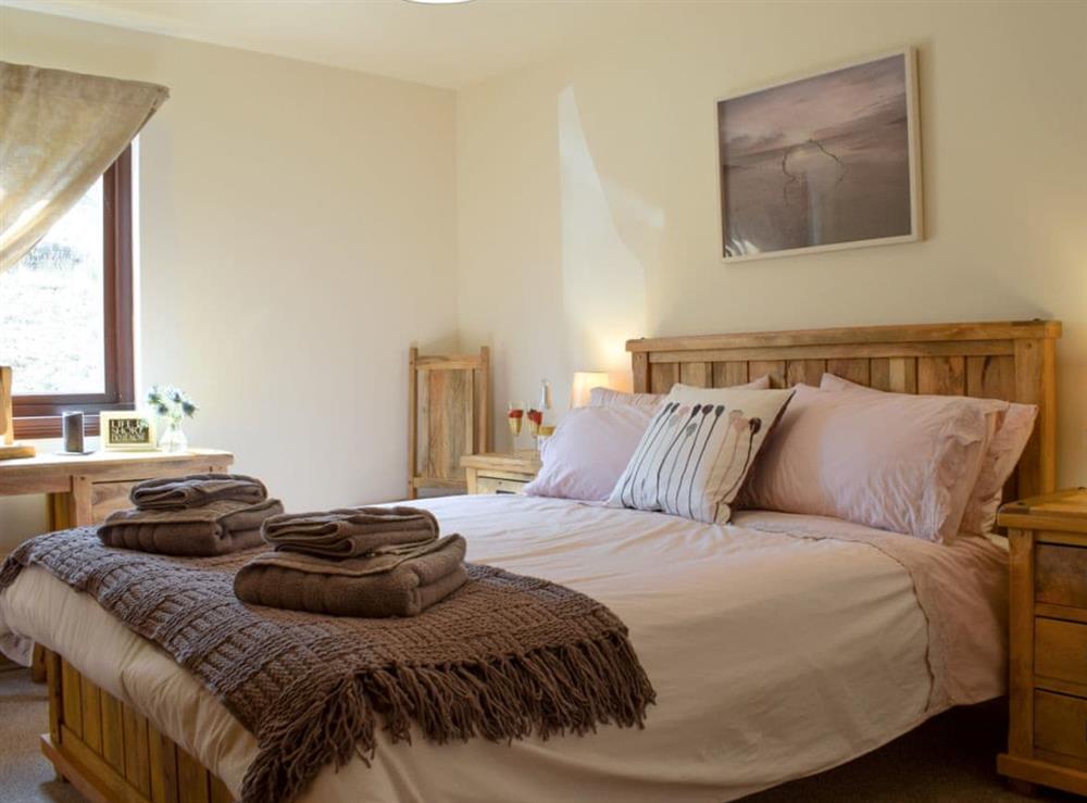 Comfortable double bedroom at Frith View in Glengoulandie, near Aberfeldy, Perthshire
