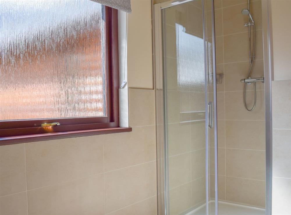 En-suite shower room at Frith View in Glengoulandie, near Aberfeldy, Perthshire