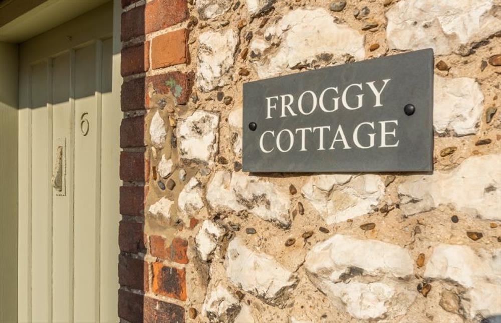 Front entrance door at Froggy Cottage, Thornham near Hunstanton