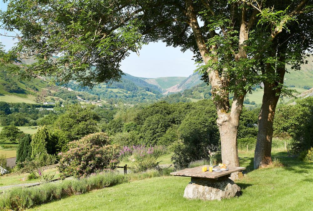 From this elevated position you can enjoy superb views across the Tanat Valley at Fron Cottage, Llangynog, Oswestry