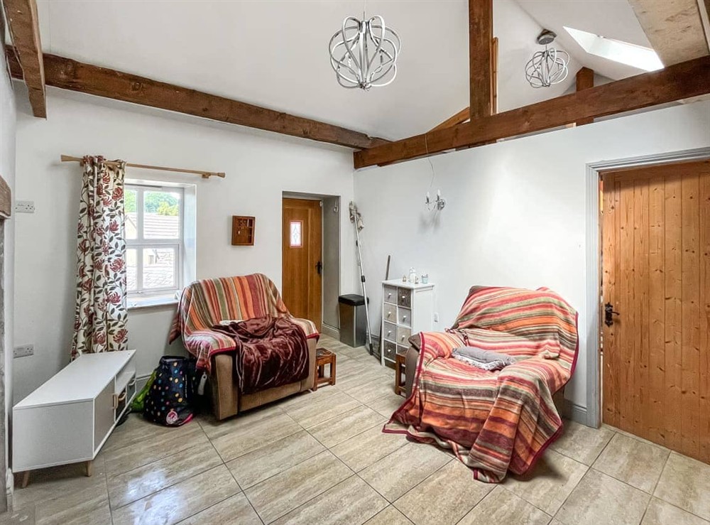 Living area at Fron Ganol in Llanfair Talhaiarn, near Colwyn Bay, Clwyd
