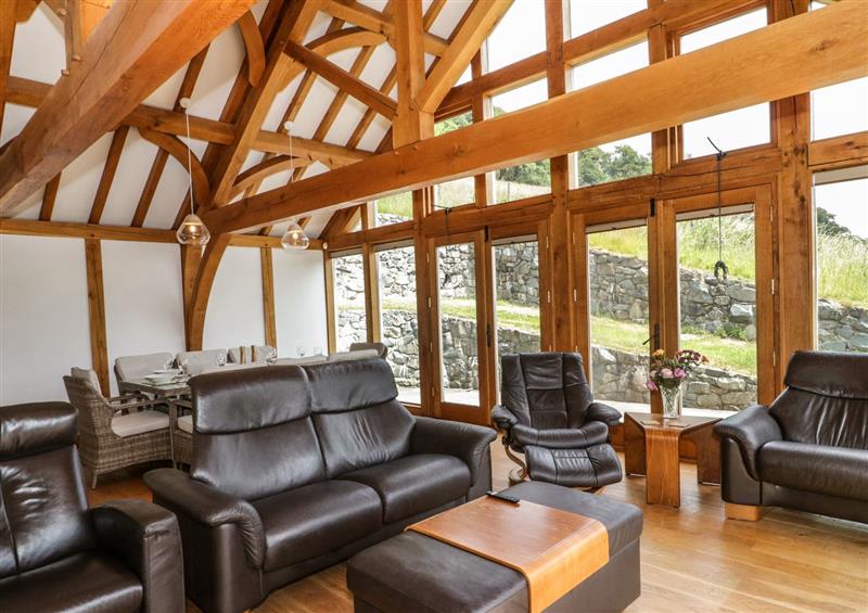 Enjoy the living room at Fron Goch Farm, Llanfair Talhaiarn