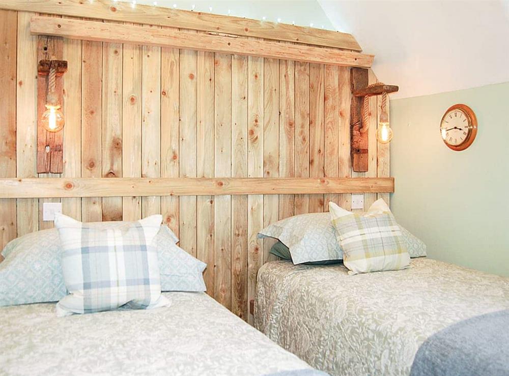 Twin bedroom (photo 2) at Fron Newydd Farmhouse in Tywyn, Gwynedd