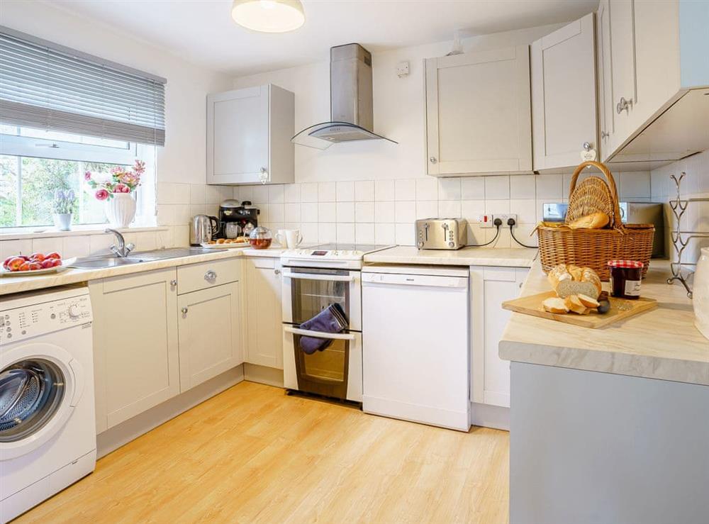 Kitchen at Fron Towyn Cottage in New Quay, Cardigan, Dyfed