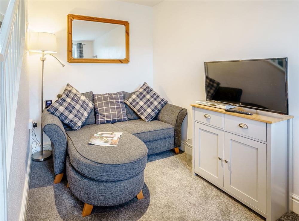 Living area at Fron Towyn Cottage in New Quay, Cardigan, Dyfed