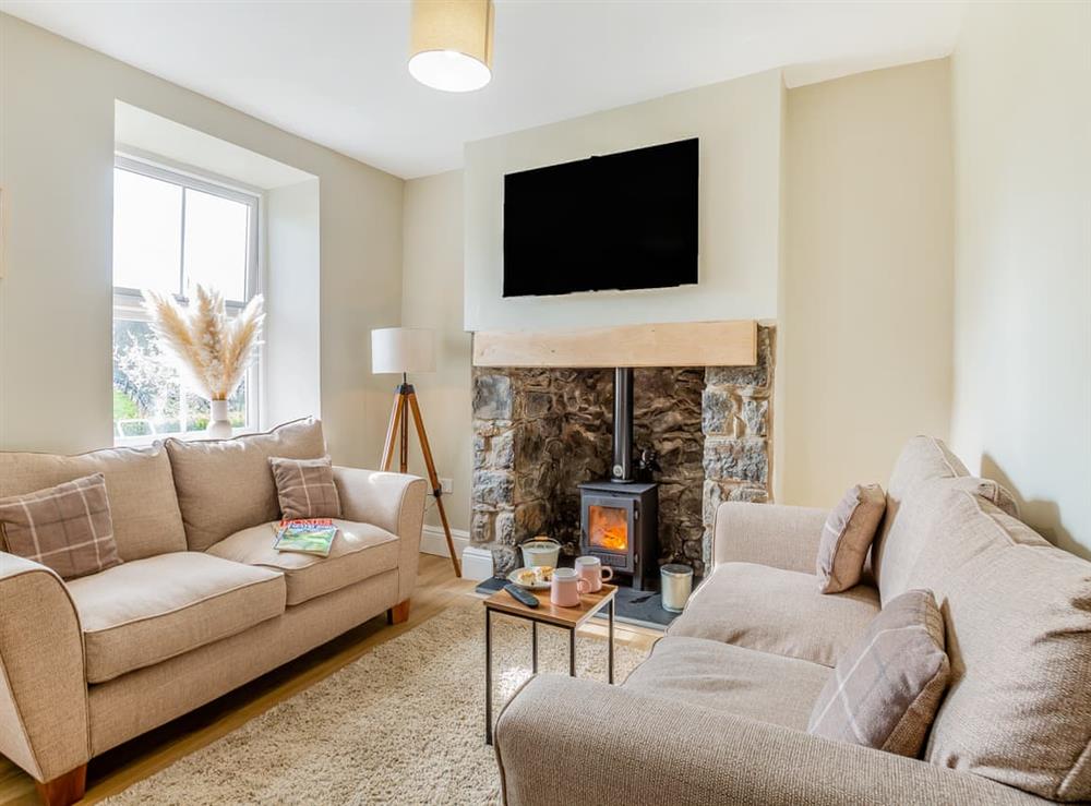 Living room at Frondeg in Capel Garmon, Betws Y Coed, Gwynedd