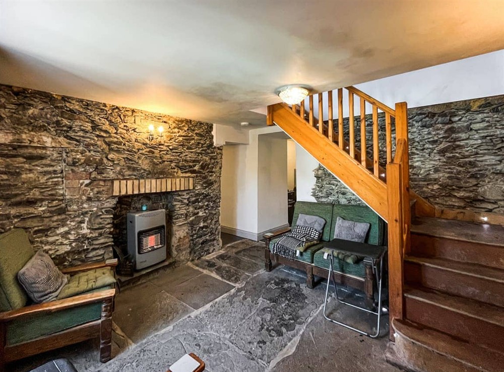 Living area at Fronfanol in Llanfairtalhaiarn, Clwyd