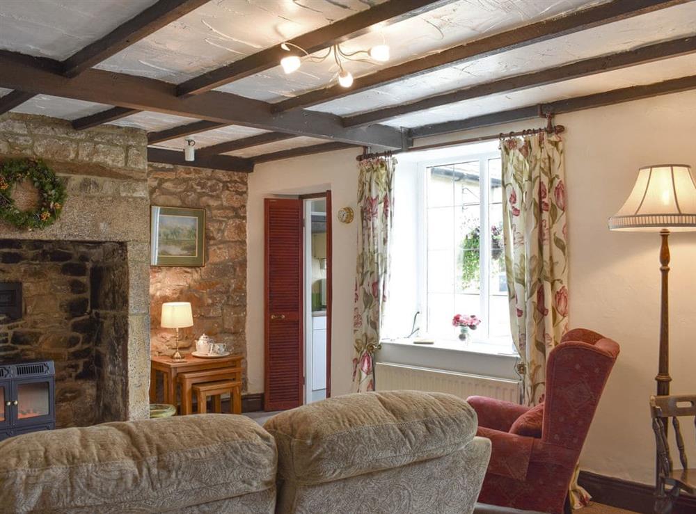 Characterful living area at Front Row Cottage, River View in Ovingham, near Prudhoe, Northumberland