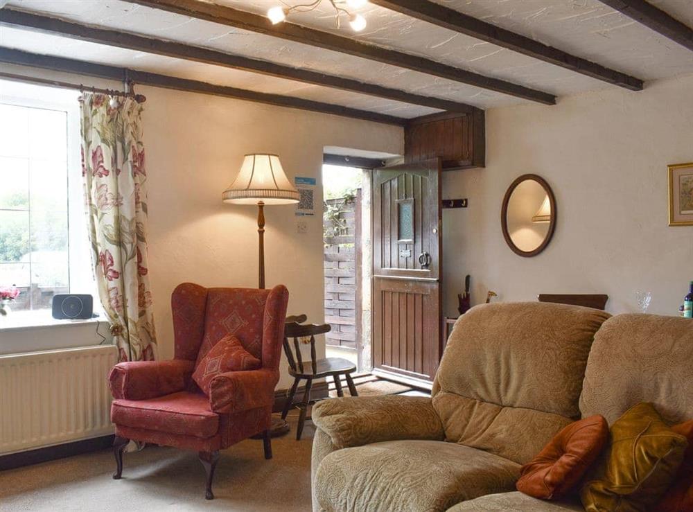 Comfortable seating within living area at Front Row Cottage, River View in Ovingham, near Prudhoe, Northumberland