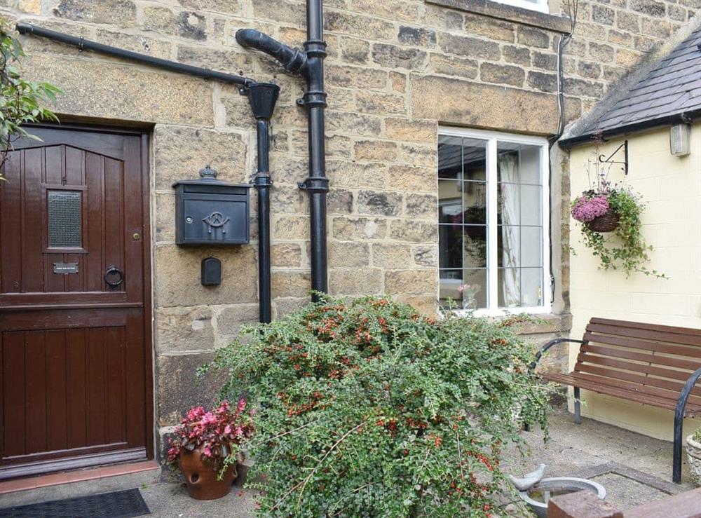 Main entrance to the holiday home at Front Row Cottage, River View in Ovingham, near Prudhoe, Northumberland