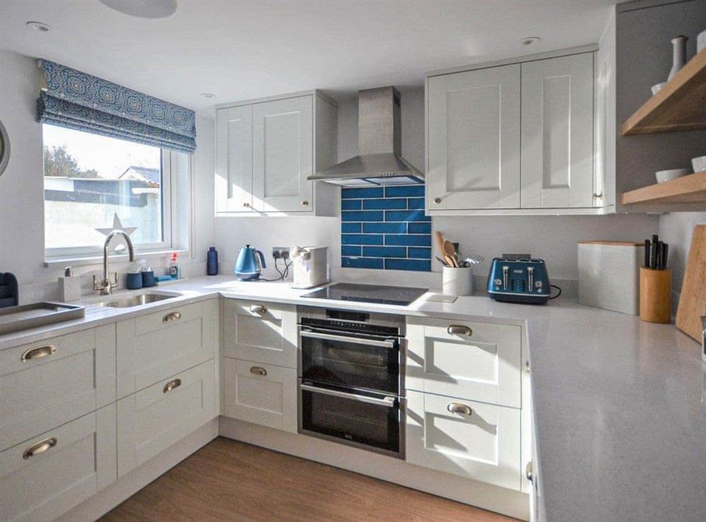 Modern Kitchen at Fuchsia Cottage in St Mawes, Cornwall