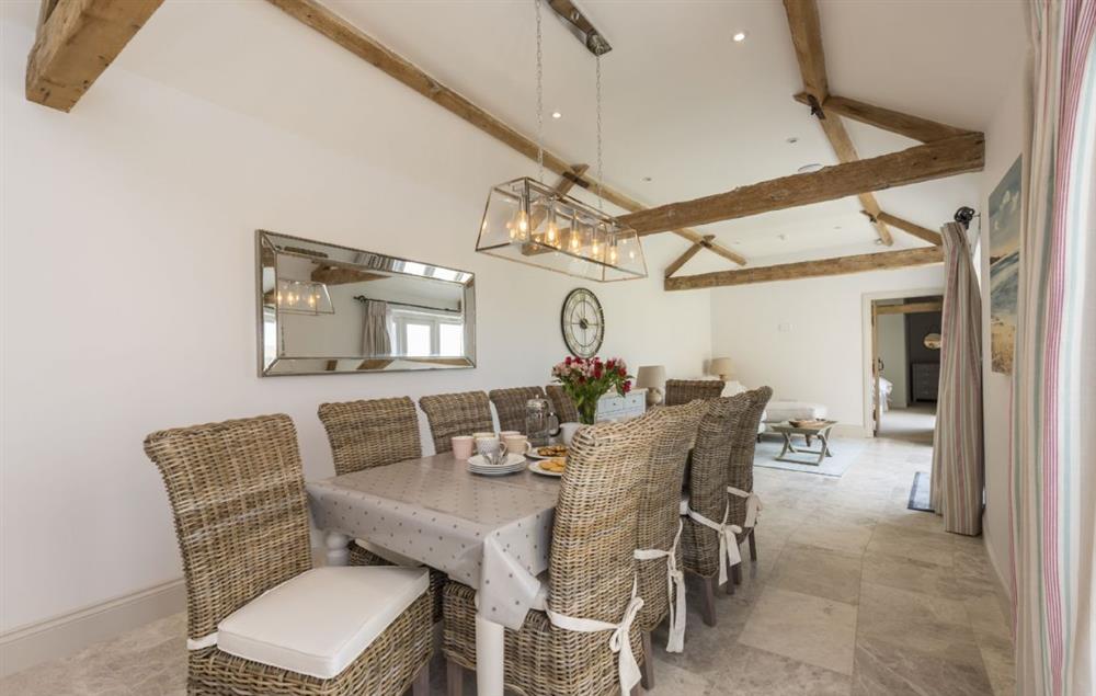 Dining room with seating for 10 guests at Furlongs, Abbotsbury