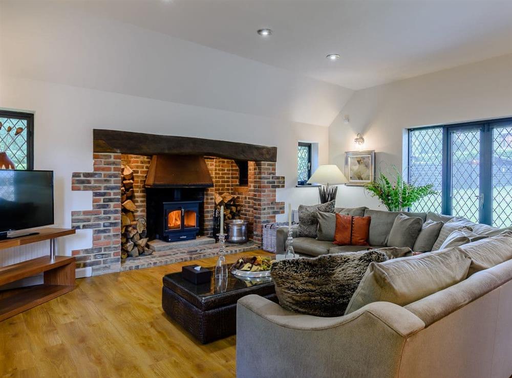 Living room at Furnace House Annexe in East Grinstead, West Sussex