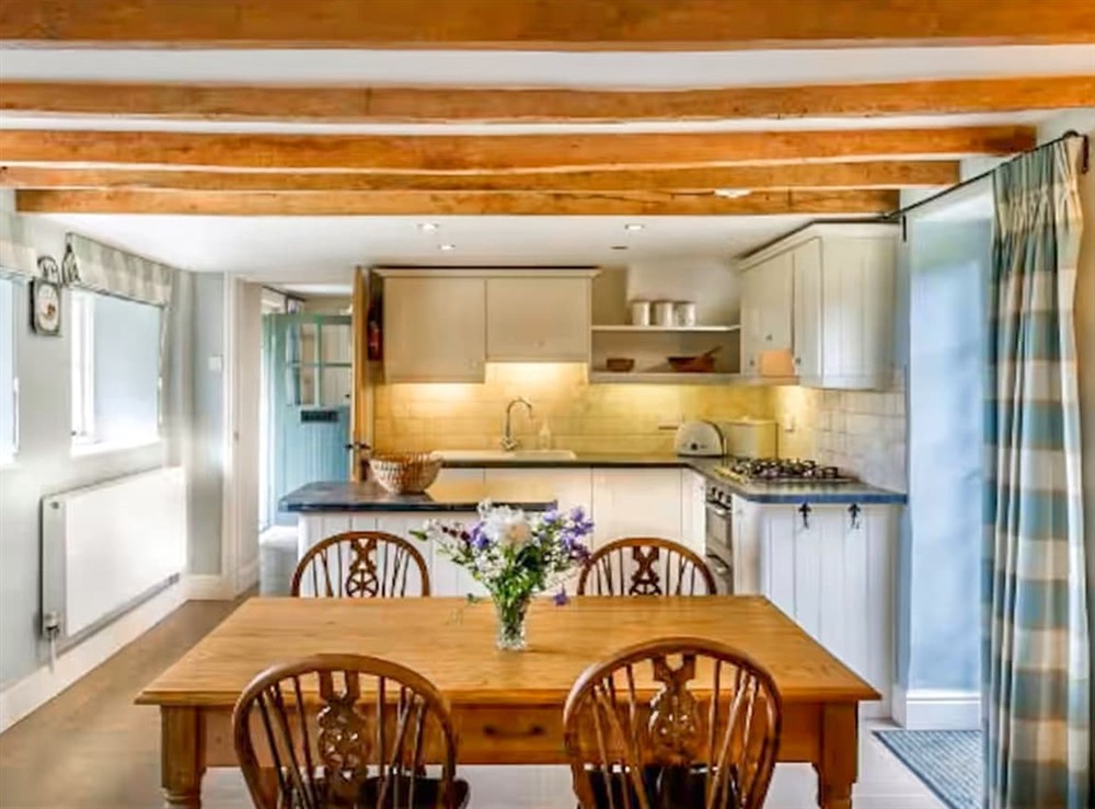 Kitchen/diner at Fursdon Cottage in Cadbury, Devon