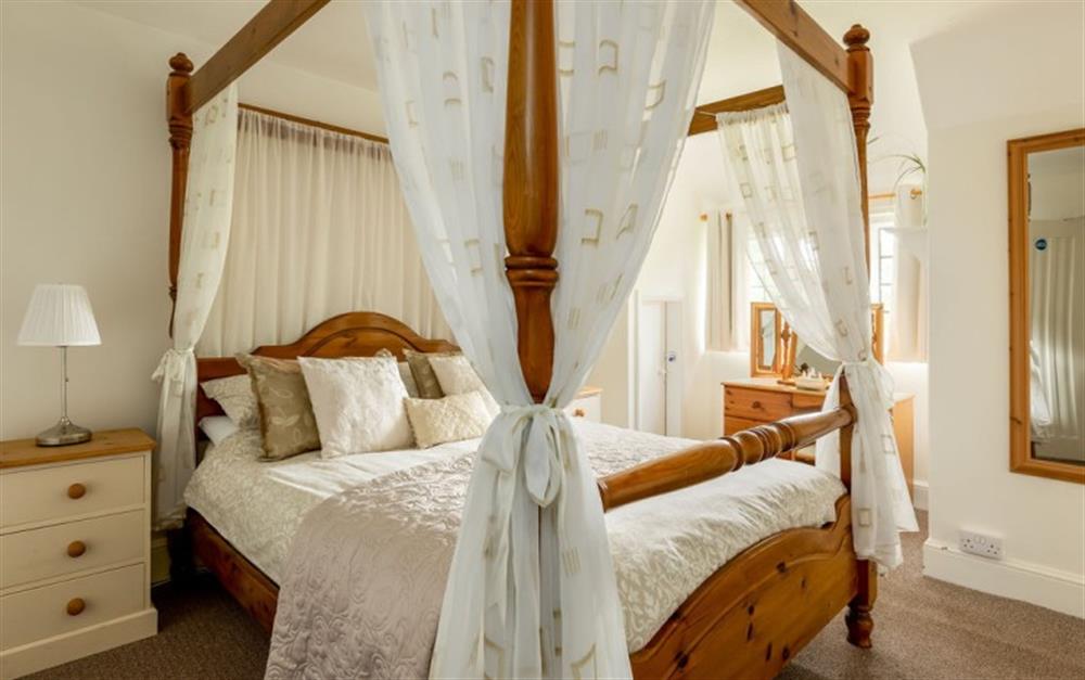 One of the bedrooms at Furzey House in Minstead