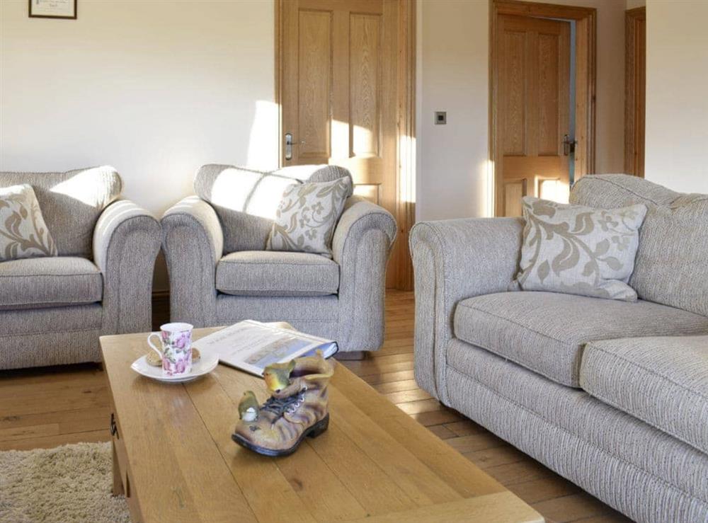 Comfy seating in living area at Gwel-Y-Llyn, 
