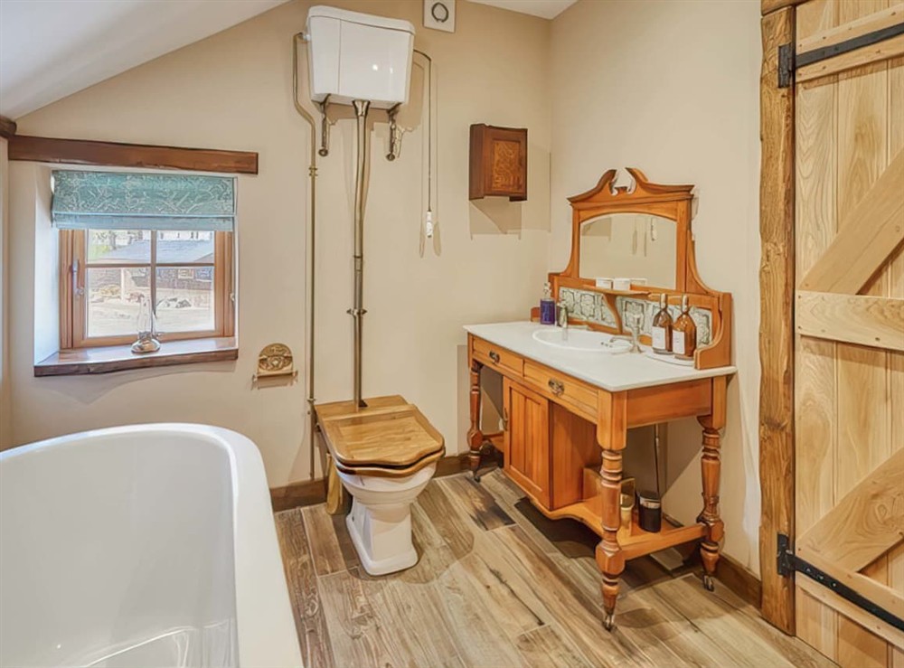 Bathroom at Gable Bach in Llangadog, Dyfed