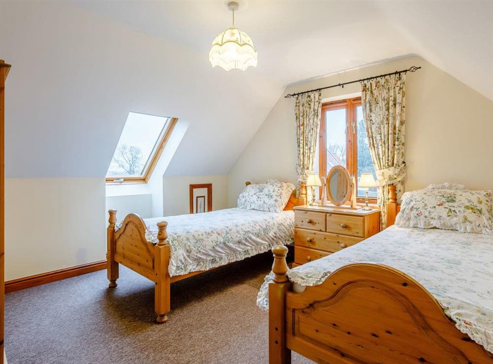 Twin bedroom at Gable Barn in Kings Lynn, Norfolk