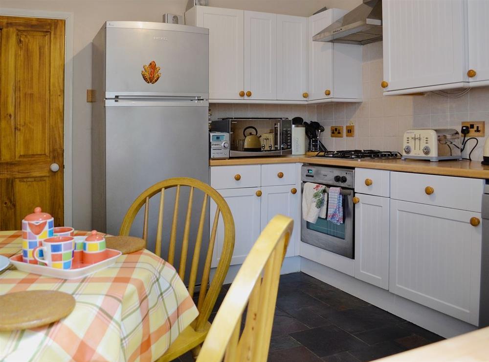 Kitchen/diner at Gable End Lodge  in Tenby, Pembrokeshire