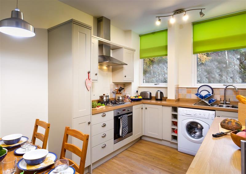 This is the kitchen at Gable Lodge, Windermere
