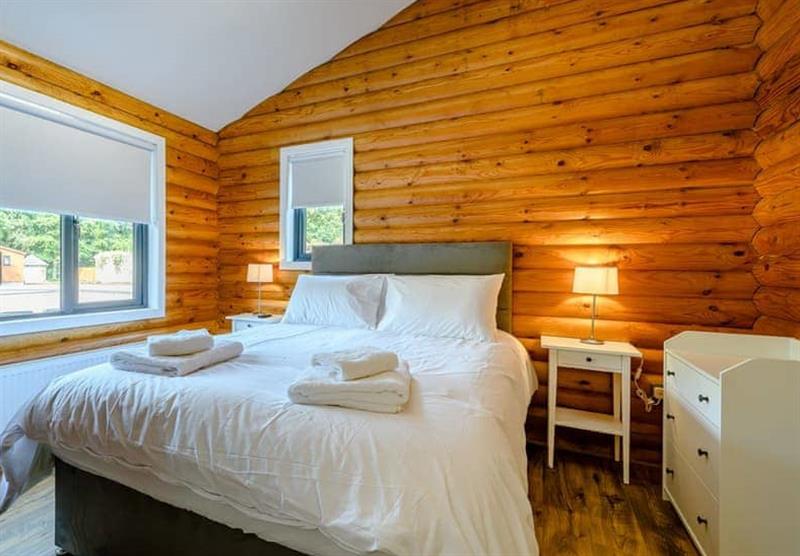 Bedroom in the Apple Lodge at Gadgirth Estate Luxury Lodges in Annbank, Ayr