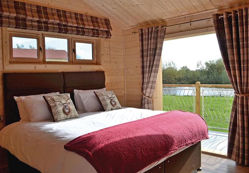 Double bedroom in The Queens Lodge at Gadlas Park in Ellesmere, Shropshire
