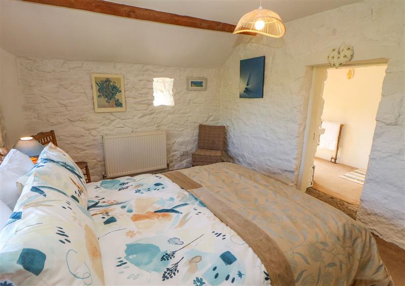 One of the bedrooms at Gag Aye Farm, Hollinsclough near Longnor