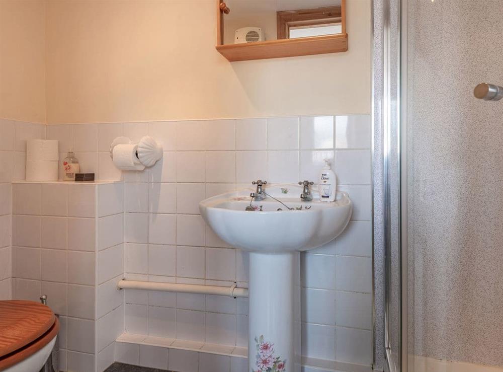 Shower room at Gainsborough Cottage in Chapel St Leonards, Lincolnshire