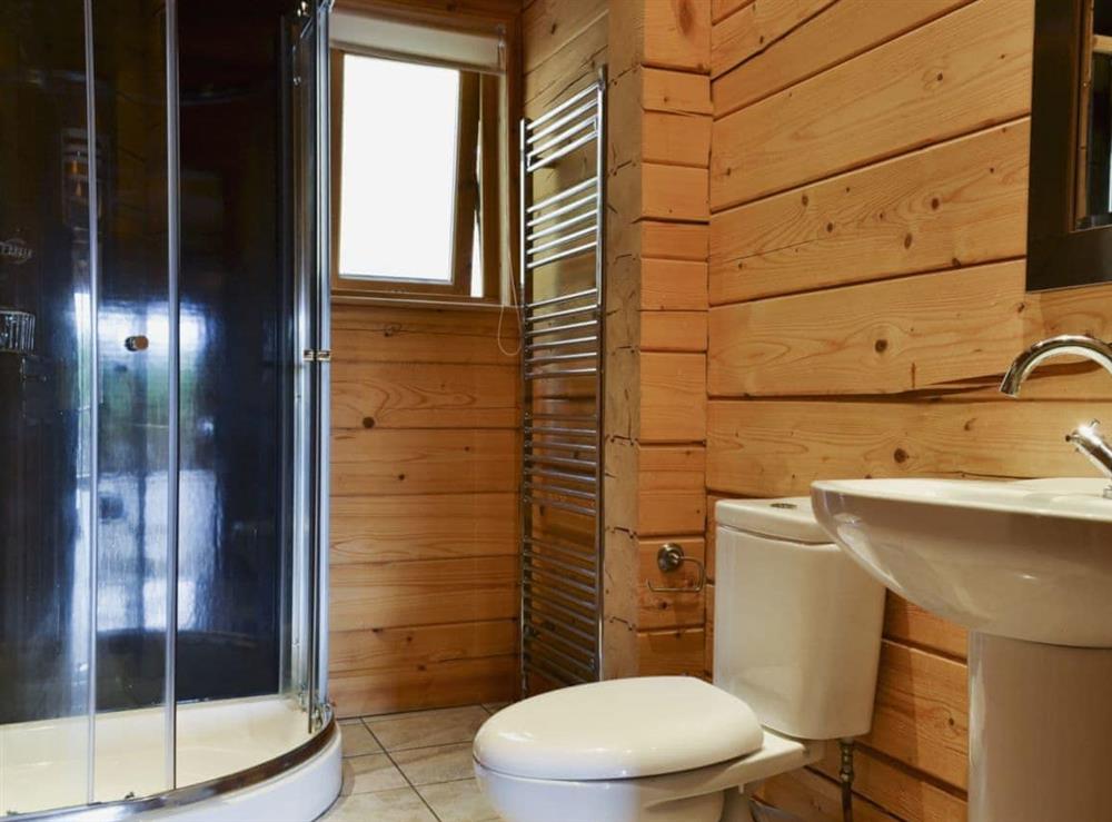 Fabulous shower room with heated towel rail at Gairlochy Bay in Gairlochy, near Fort William., Inverness-Shire