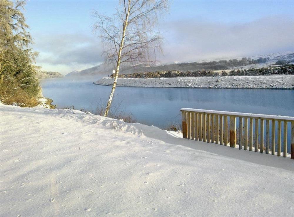 The shores of Loch Lochy in the Winter time at Gairlochy Bay in Gairlochy, near Fort William., Inverness-Shire