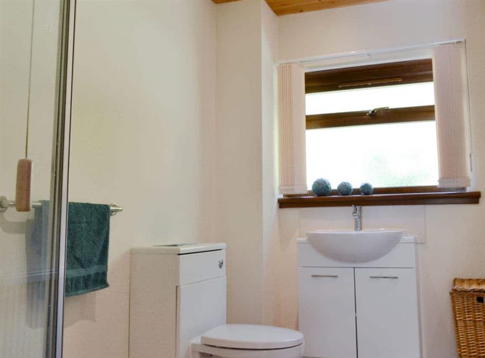 Shower room at Gairlochy Bay, nr. Spean Bridge in , Inverness-Shire