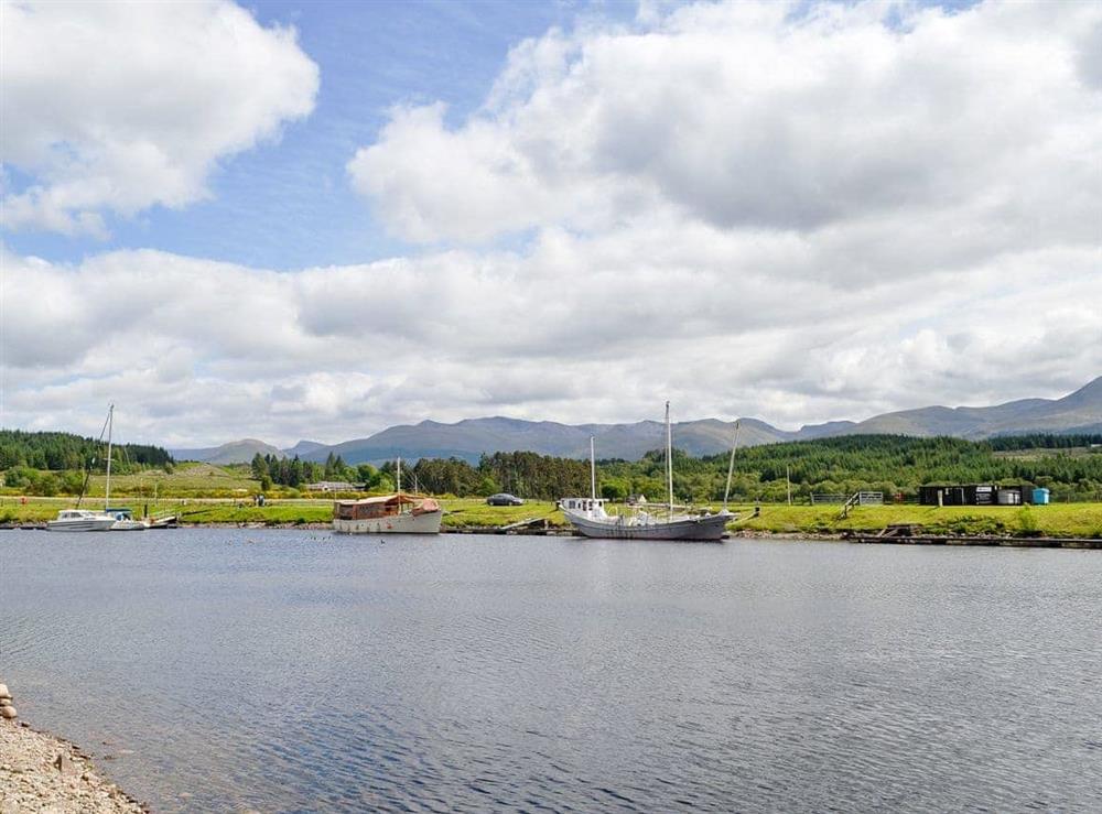 Superb panoramic views across Gairlochy Bay to the Grey Corries and the Nevis Range at Gairlochy Bay, nr. Spean Bridge in , Inverness-Shire