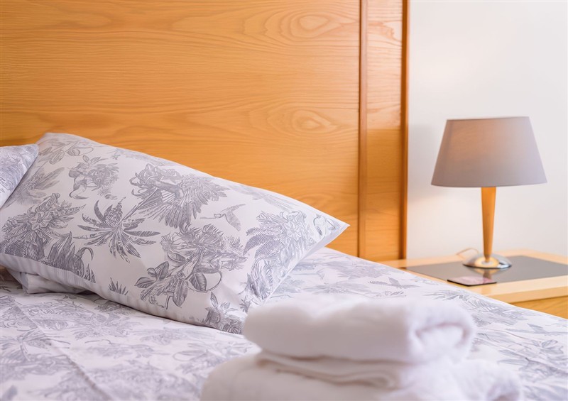 One of the 3 bedrooms at Gairn Apartment, Ballater
