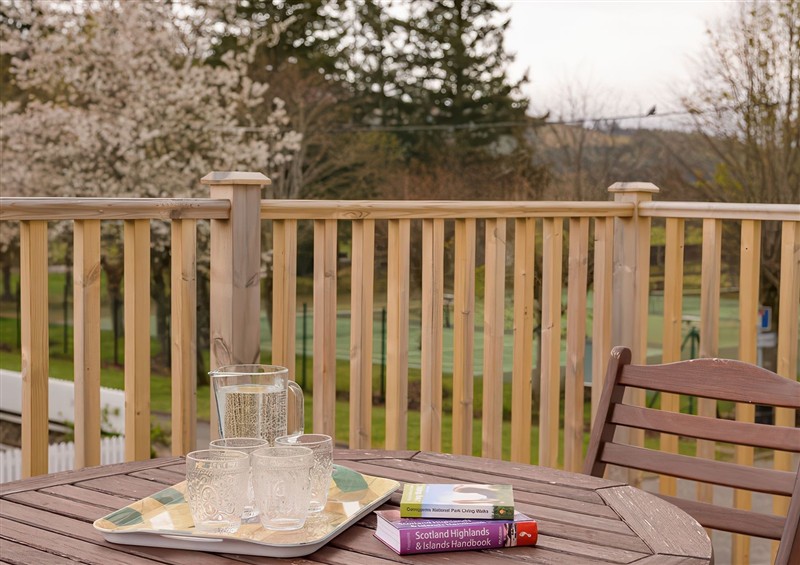 The patio in Gairn Apartment at Gairn Apartment, Ballater