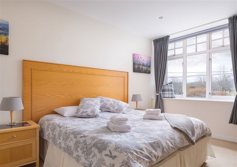 This is a bedroom at Gairn Apartment, Ballater