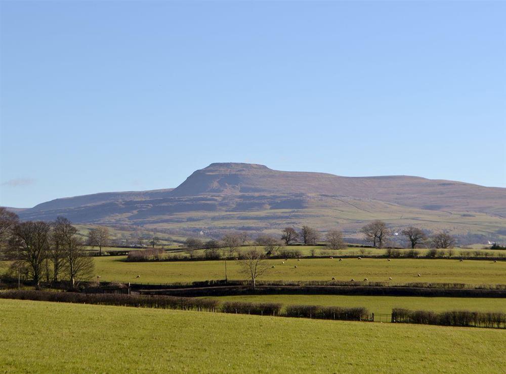 View of Ingleborough at Gallaber Cottage in Burton-in-Lonsdale, Carnforth, Lancashire