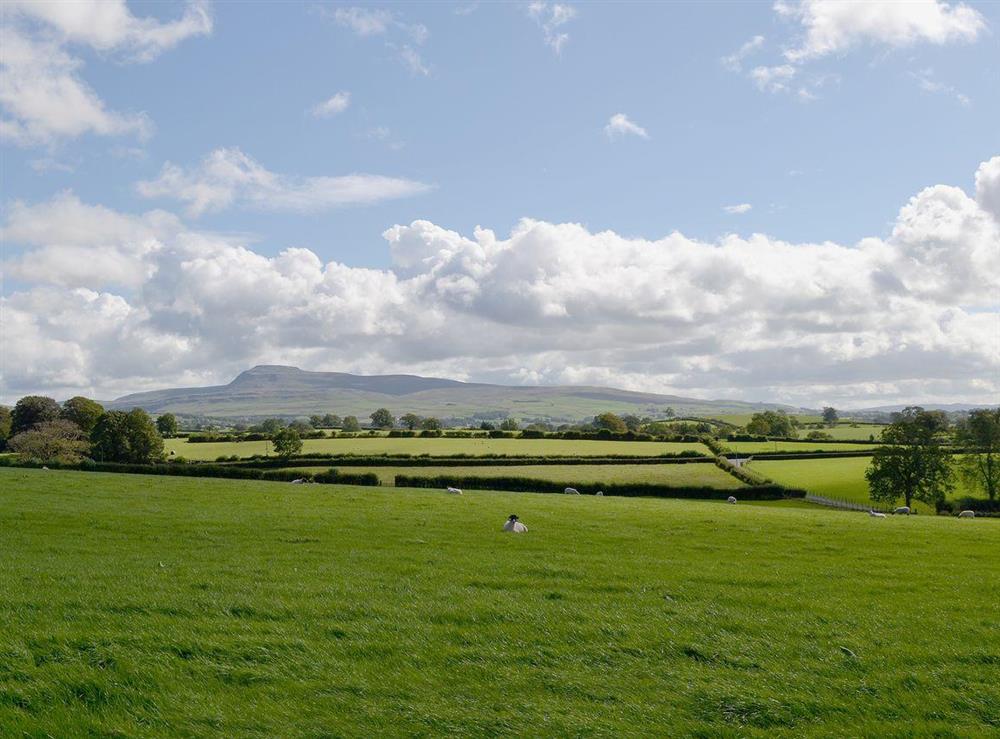 View of the wonderful surrounding countryside at Gallaber Cottage in Burton-in-Lonsdale, Carnforth, Lancashire
