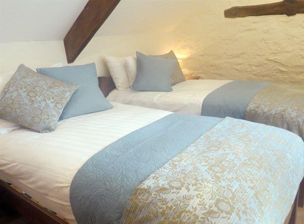 Twin bedroom at Galleri in Llangrannog, Cardigan, Dyfed