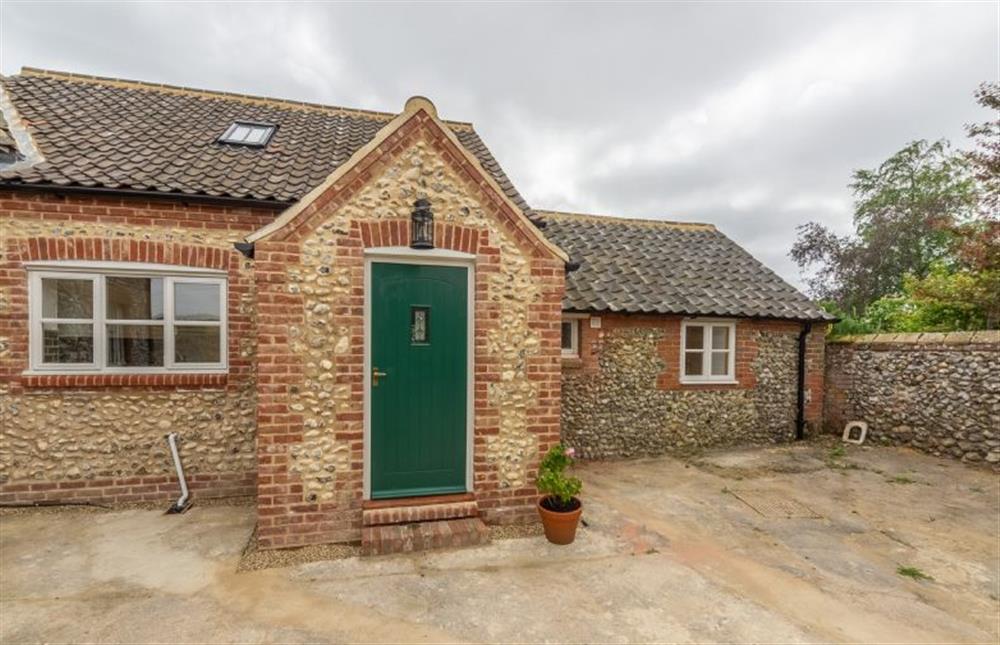 Front elevation:  With parking for two cars at Gallery Cottage, Wighton near Wells-next-the-Sea