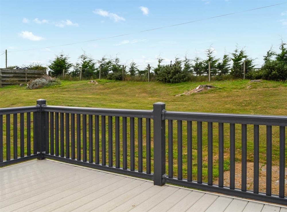 Decking at Galloway Place 2 in Southerness, Dumfriesshire