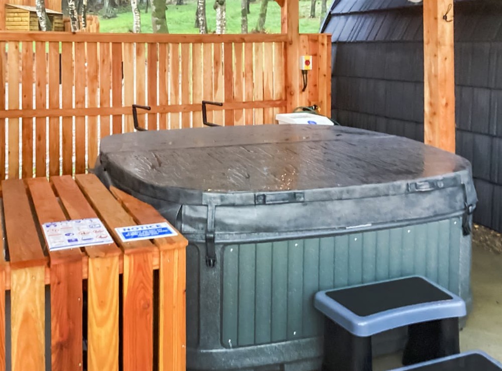Hot tub at Gallowhill Quarry in Keith, near Cullen, Banffshire