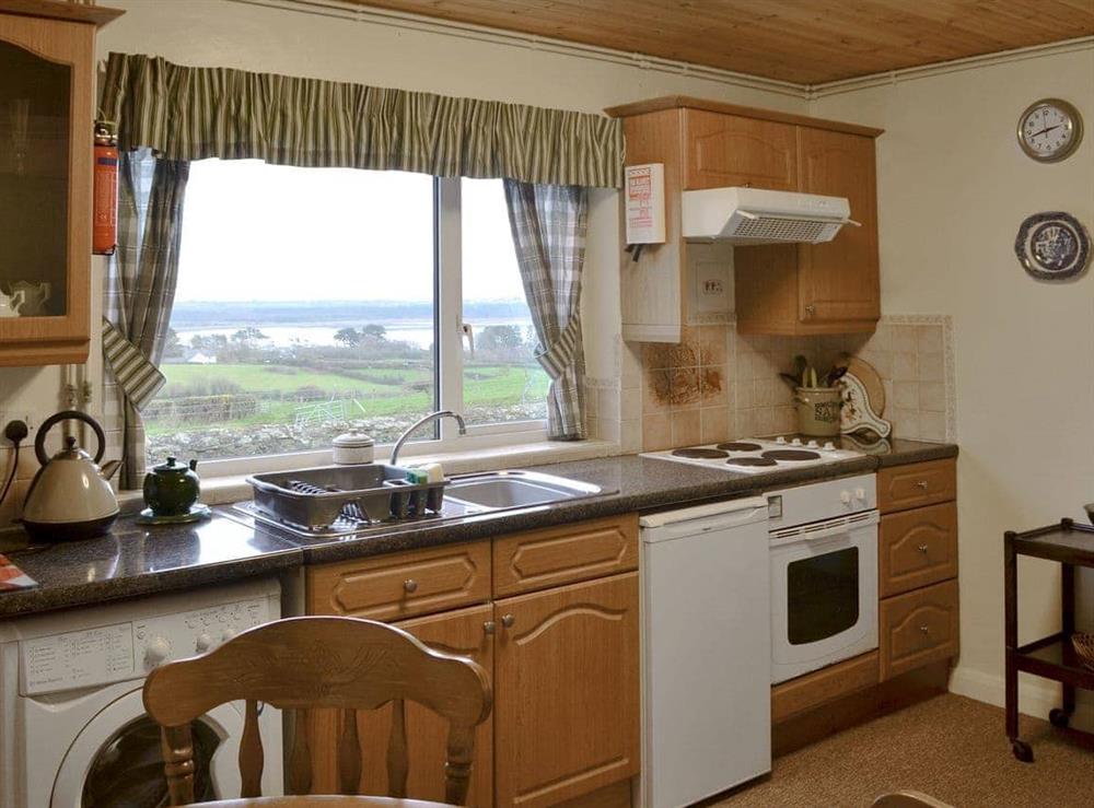 Well equipped kitchen/ dining room at Gallt-y-Balch in Bodorgan, Anglesey, Gwynedd