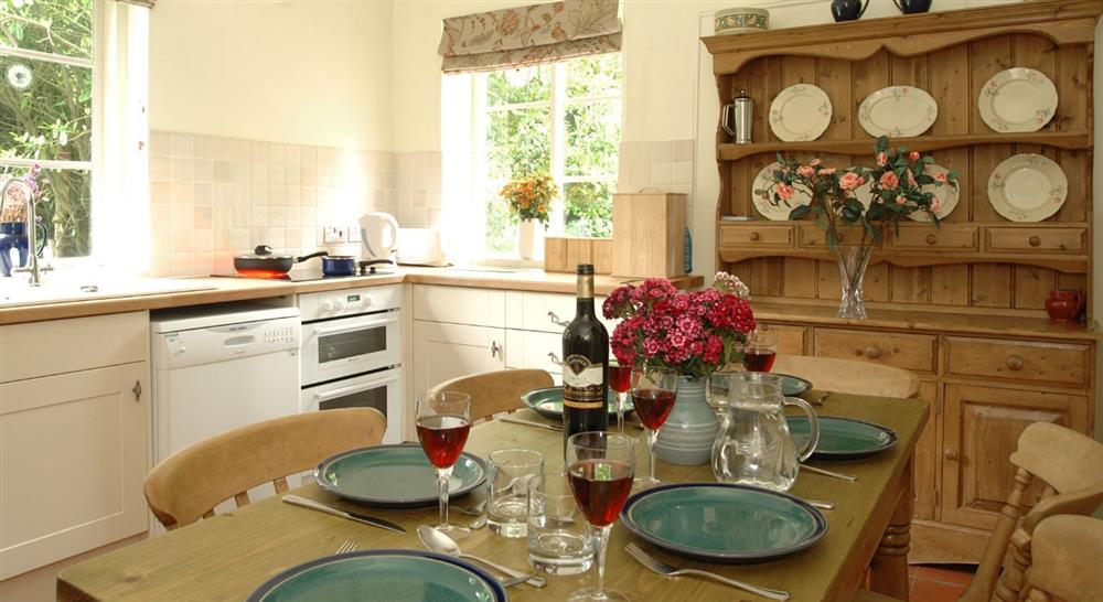 The kitchen/dining room at Game Keeper's Cottage in Norwich, Norfolk