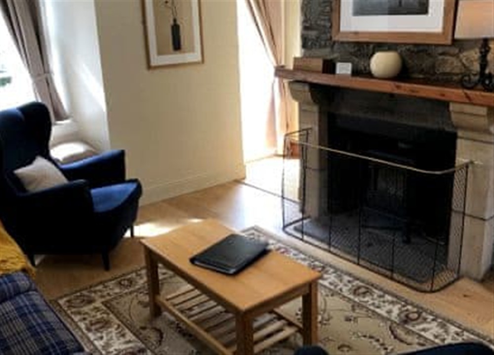Living room at Gamekeeper’s Cottage in Crieff, Perthshire