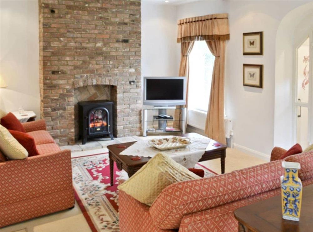 Living room at Gamekeeper’s Cottage in North Runcton, Kings Lynn, Norfolk